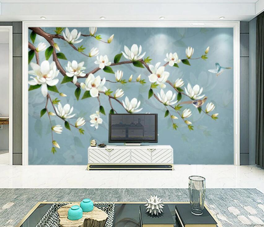 3D Flowering Branches 298 Wall Murals Wallpaper AJ Wallpaper 2 