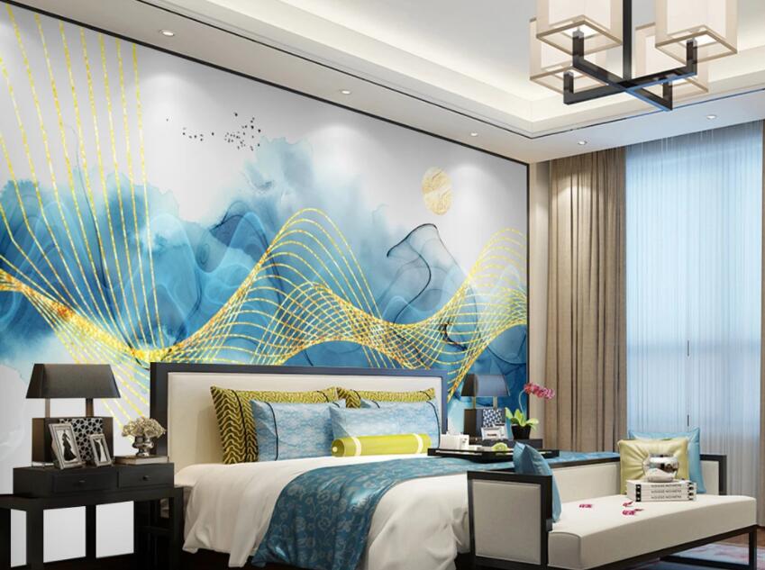 3D Colored Lines 194 Wall Murals Wallpaper AJ Wallpaper 2 