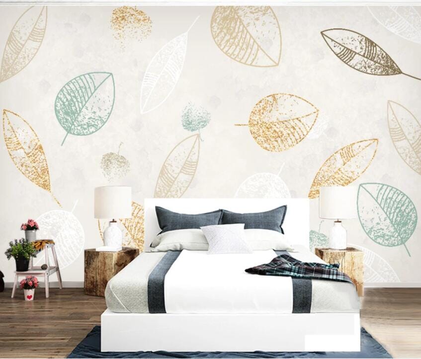 3D Colored Leaves 1541 Wall Murals Wallpaper AJ Wallpaper 2 