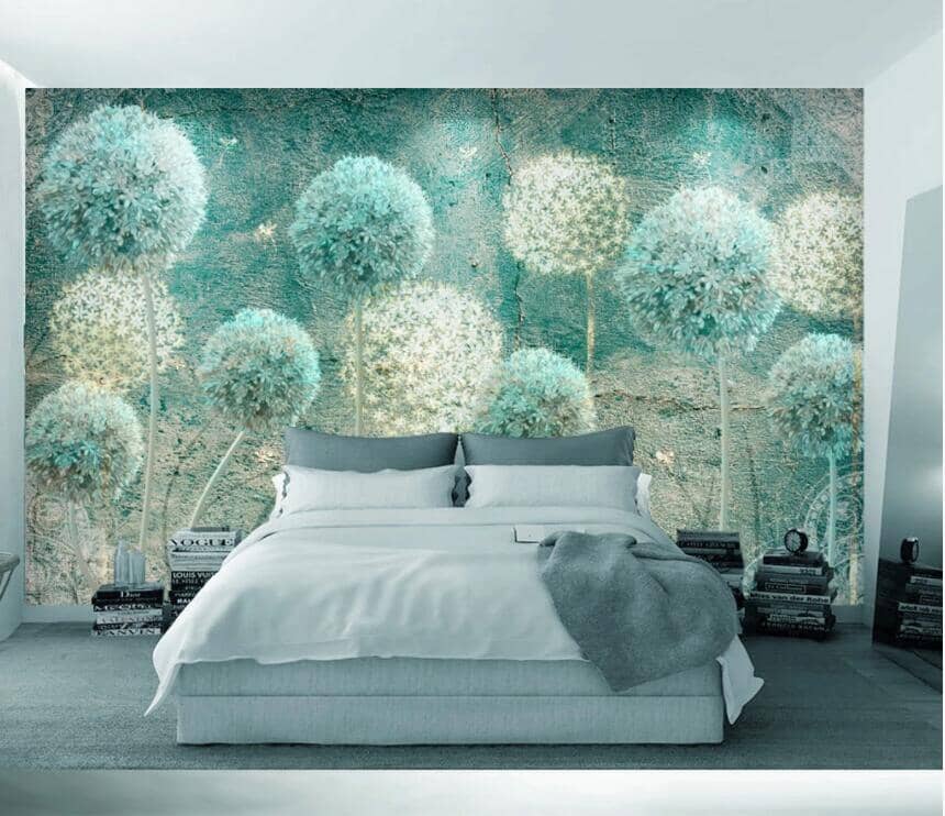 3D Green Dandelion 1538 Wall Murals Wallpaper AJ Wallpaper 2 