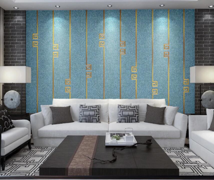 3D Golden Lines 135 Wall Murals Wallpaper AJ Wallpaper 2 