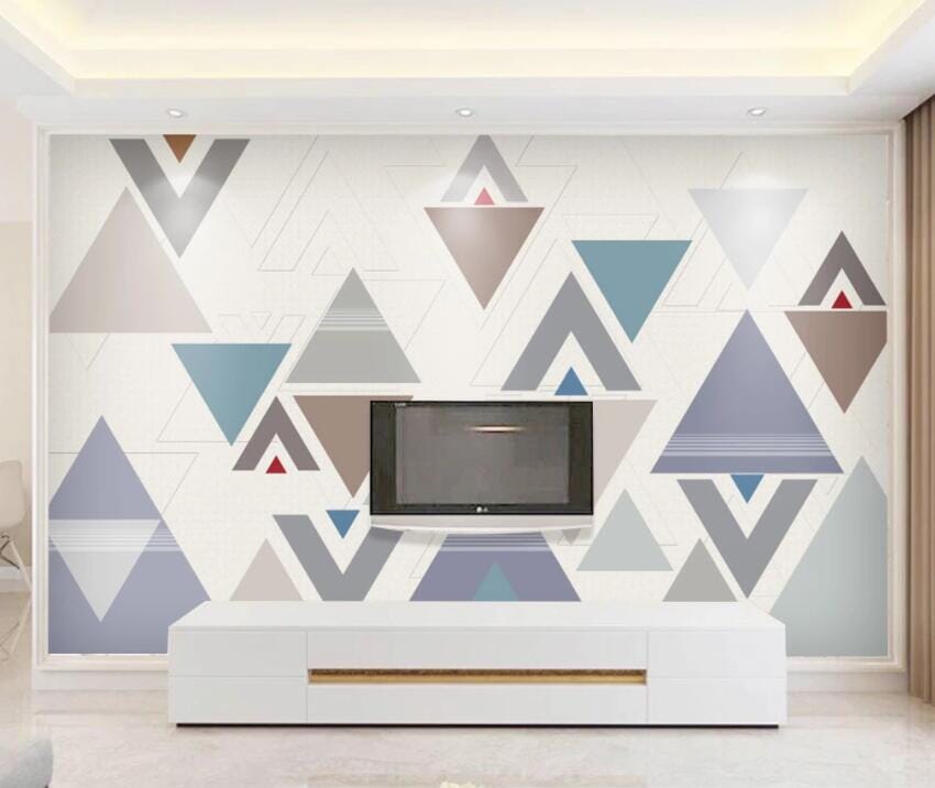 3D Color Triangle 1525 Wall Murals Wallpaper AJ Wallpaper 2 