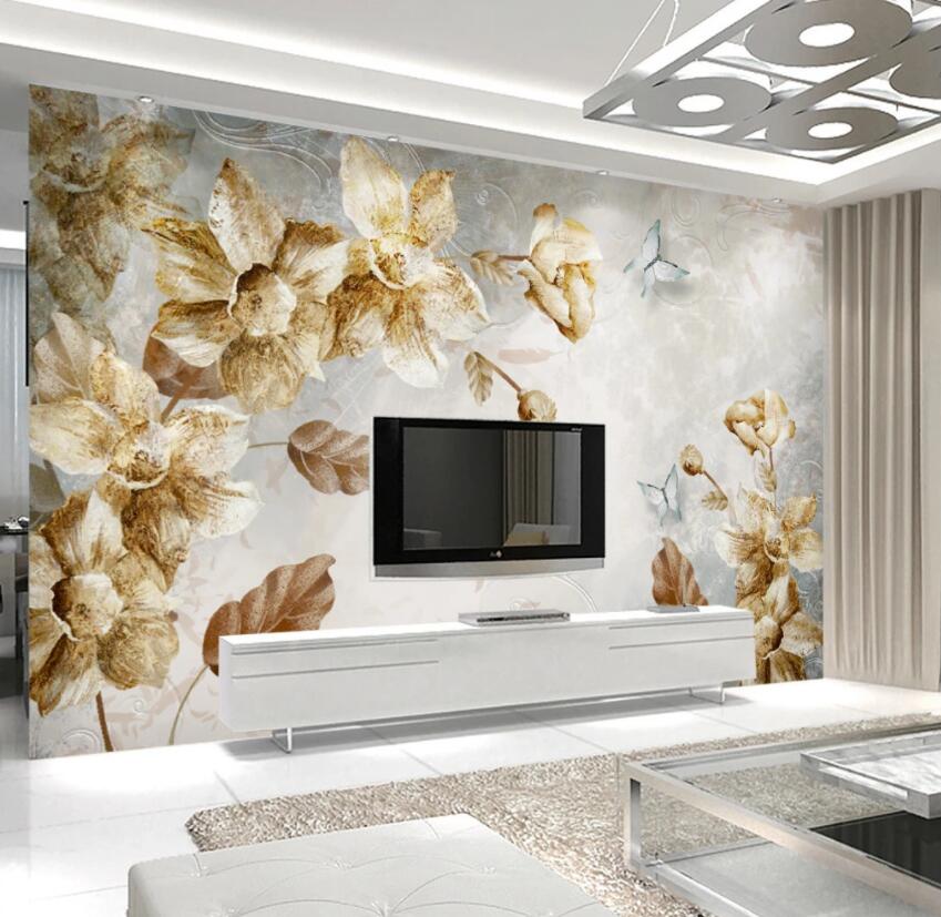 3D Flower 123 Wall Murals Wallpaper AJ Wallpaper 2 