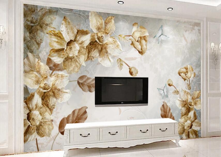 3D Flower 123 Wall Murals Wallpaper AJ Wallpaper 2 