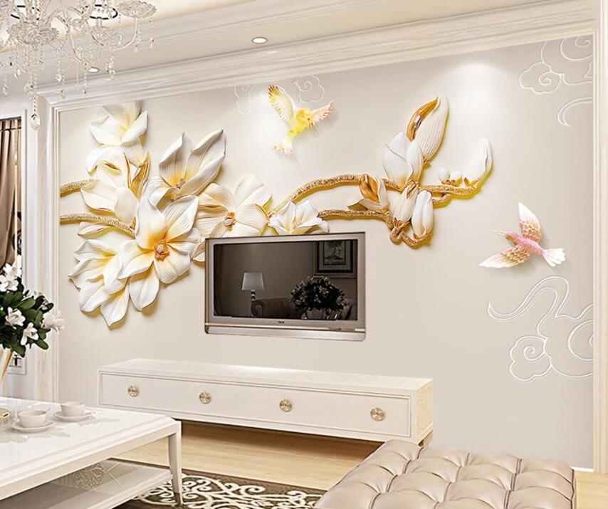 3D Flowers 1467 Wall Murals Wallpaper AJ Wallpaper 2 