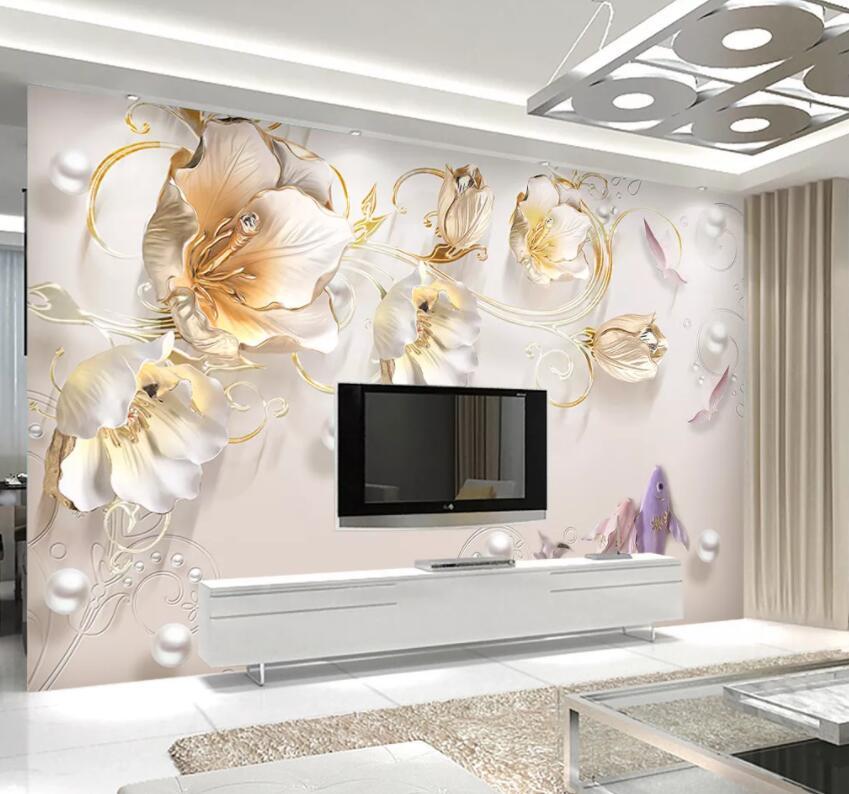 3D Flower 1414 Wall Murals Wallpaper AJ Wallpaper 2 