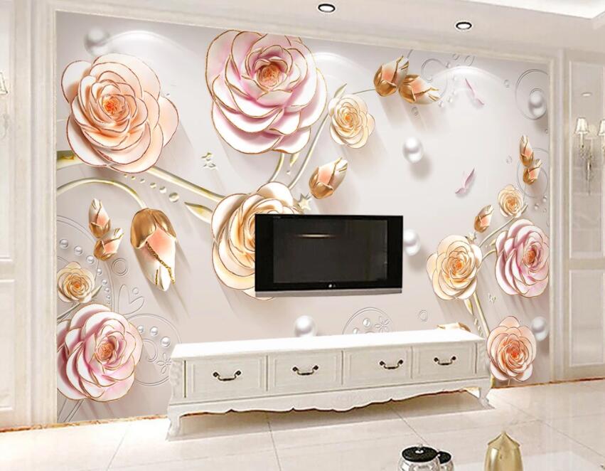 3D Flower 1396 Wall Murals Wallpaper AJ Wallpaper 2 