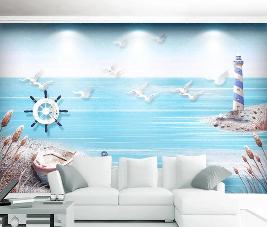 3D Sea Seabird 1381 Wall Murals Wallpaper AJ Wallpaper 2 