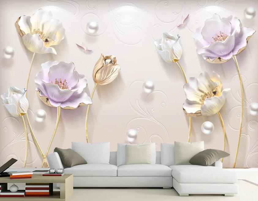 3D Flower 1299 Wall Murals Wallpaper AJ Wallpaper 2 