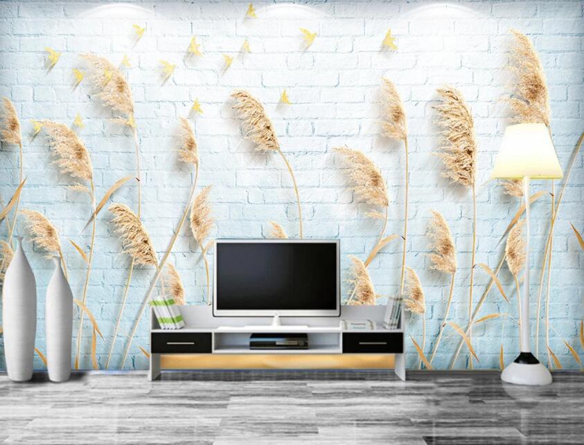 3D Reed Fluttering 1280 Wall Murals Wallpaper AJ Wallpaper 2 