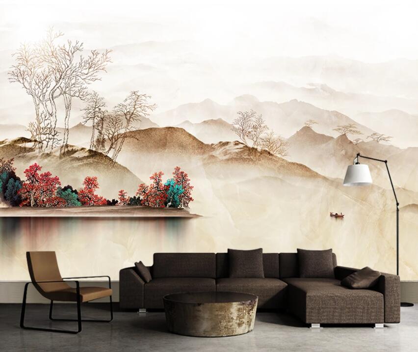 3D Misty Valley 448 Wall Murals Wallpaper AJ Wallpaper 2 
