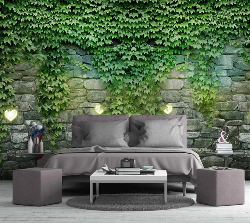 3D Green Plant 487 Wall Murals Wallpaper AJ Wallpaper 2 