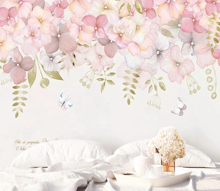 3D Pink Peach 1885 Wall Murals Wallpaper AJ Wallpaper 2 