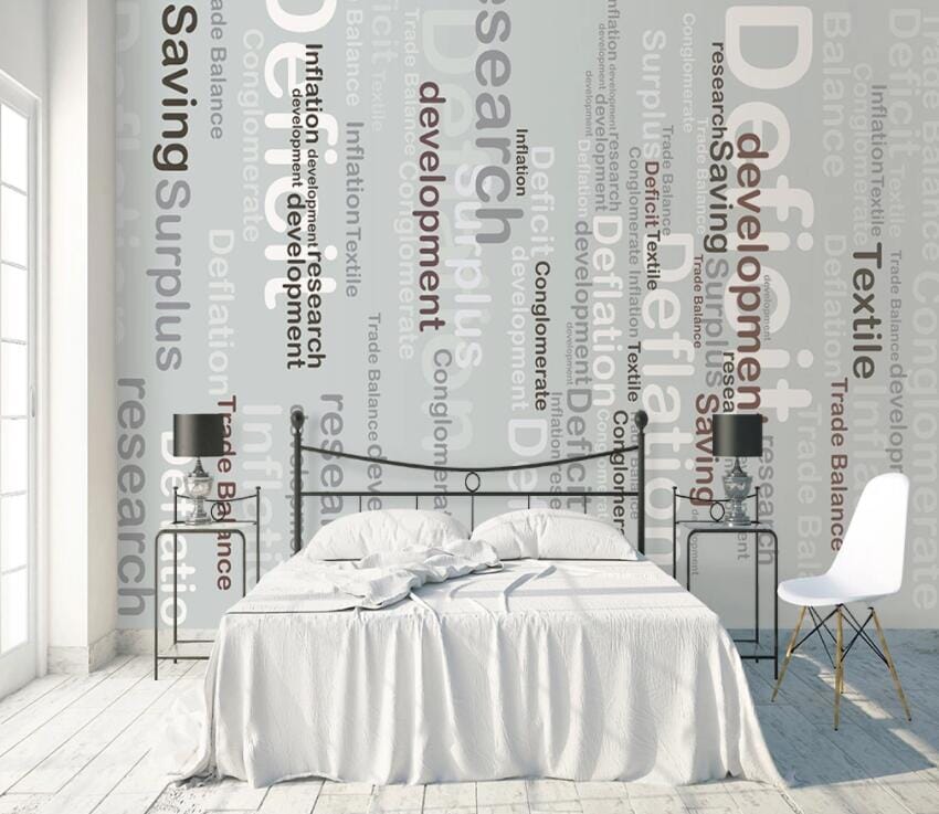 3D Black Letters 1857 Wall Murals Wallpaper AJ Wallpaper 2 