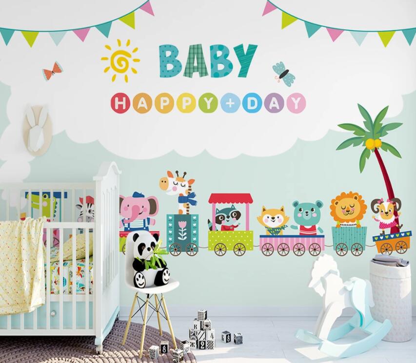 3D Cute Animal 497 Wall Murals Wallpaper AJ Wallpaper 2 