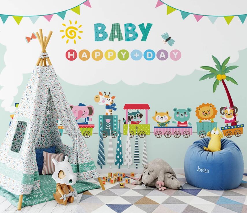 3D Cute Animal 497 Wall Murals Wallpaper AJ Wallpaper 2 