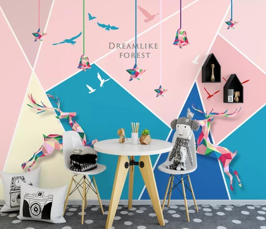 3D Bird Deer 1829 Wall Murals Wallpaper AJ Wallpaper 2 