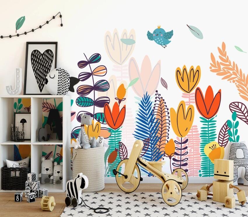 3D Colored Leaves 1823 Wall Murals Wallpaper AJ Wallpaper 2 