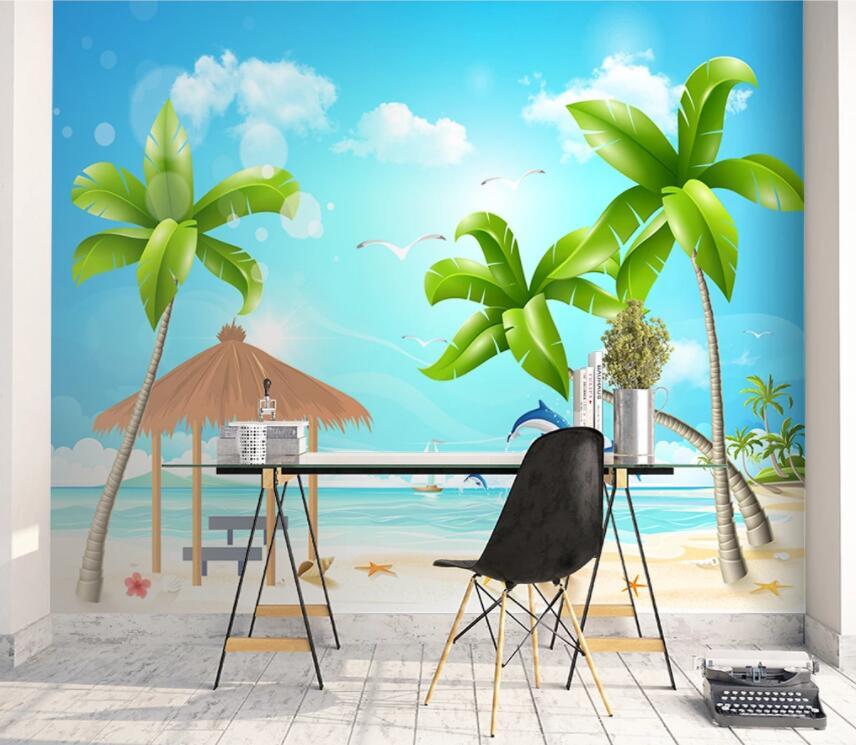 3D Beach Sunshine 463 Wall Murals Wallpaper AJ Wallpaper 2 