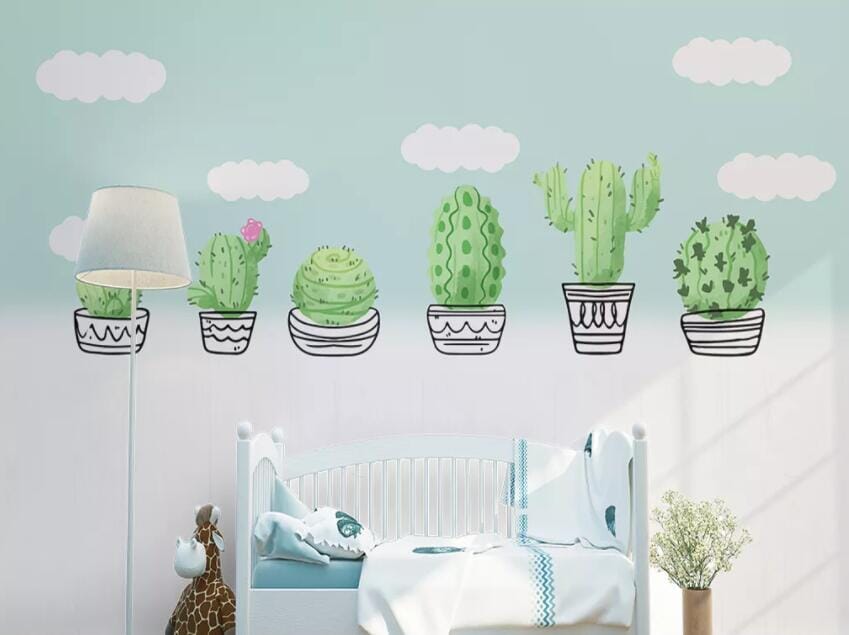 3D Green Plant 1802 Wall Murals Wallpaper AJ Wallpaper 2 