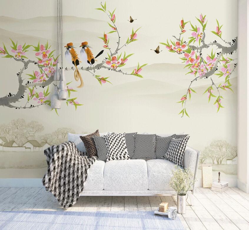 3D Tree Branch 419 Wall Murals Wallpaper AJ Wallpaper 2 