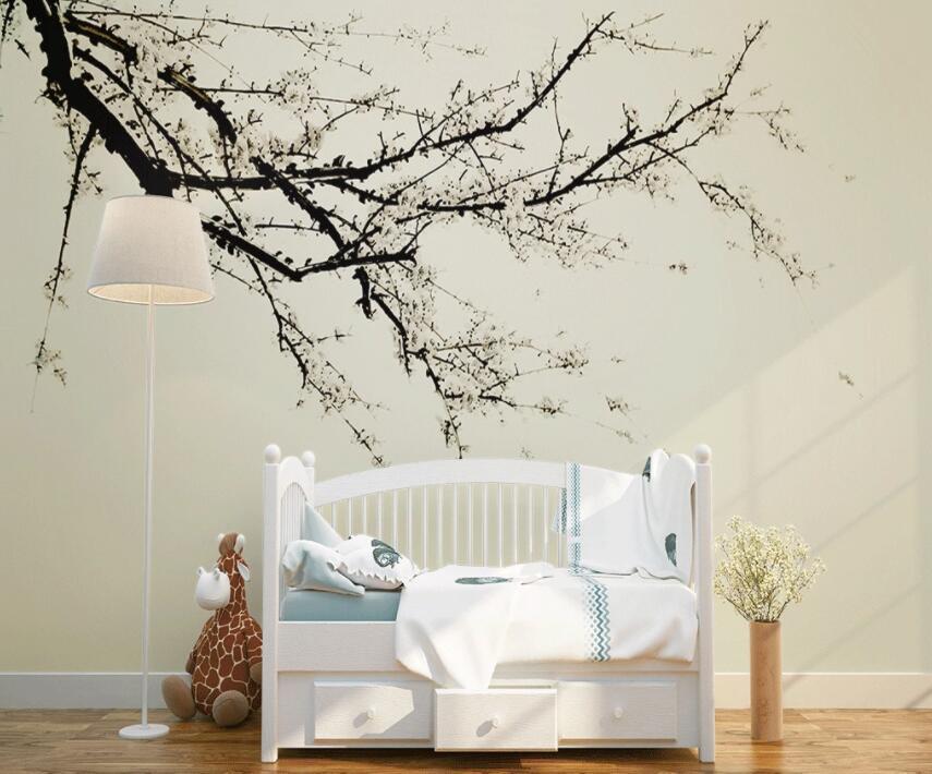 3D Black Branches 354 Wall Murals Wallpaper AJ Wallpaper 2 