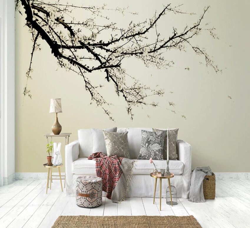 3D Black Branches 354 Wall Murals Wallpaper AJ Wallpaper 2 
