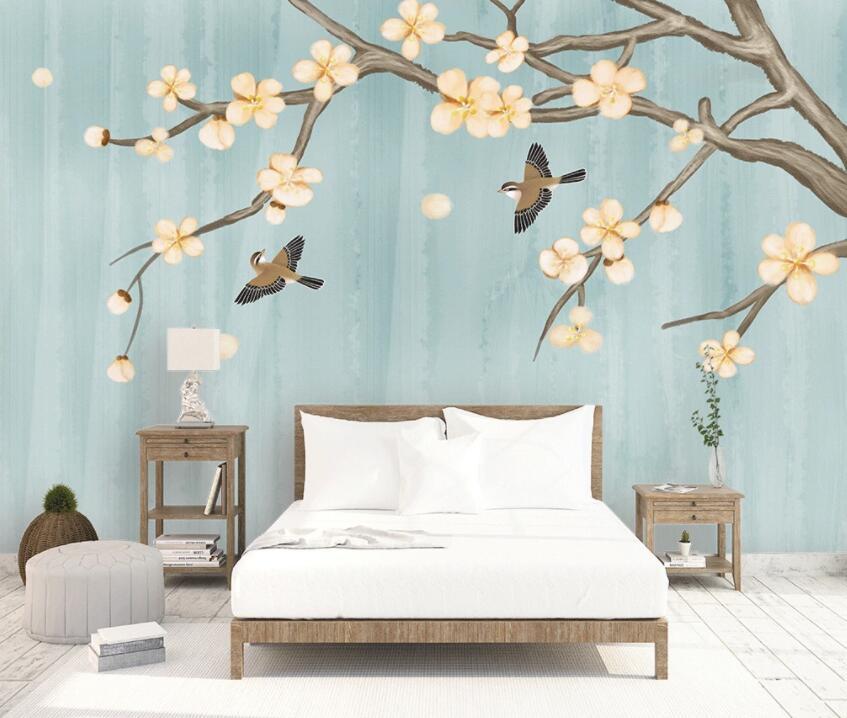 3D Birds And Flowers 327 Wall Murals Wallpaper AJ Wallpaper 2 
