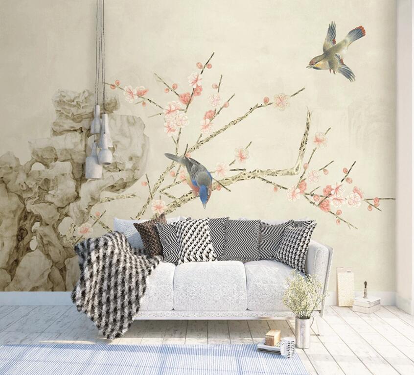 3D Birds And Flowers 294 Wall Murals Wallpaper AJ Wallpaper 2 