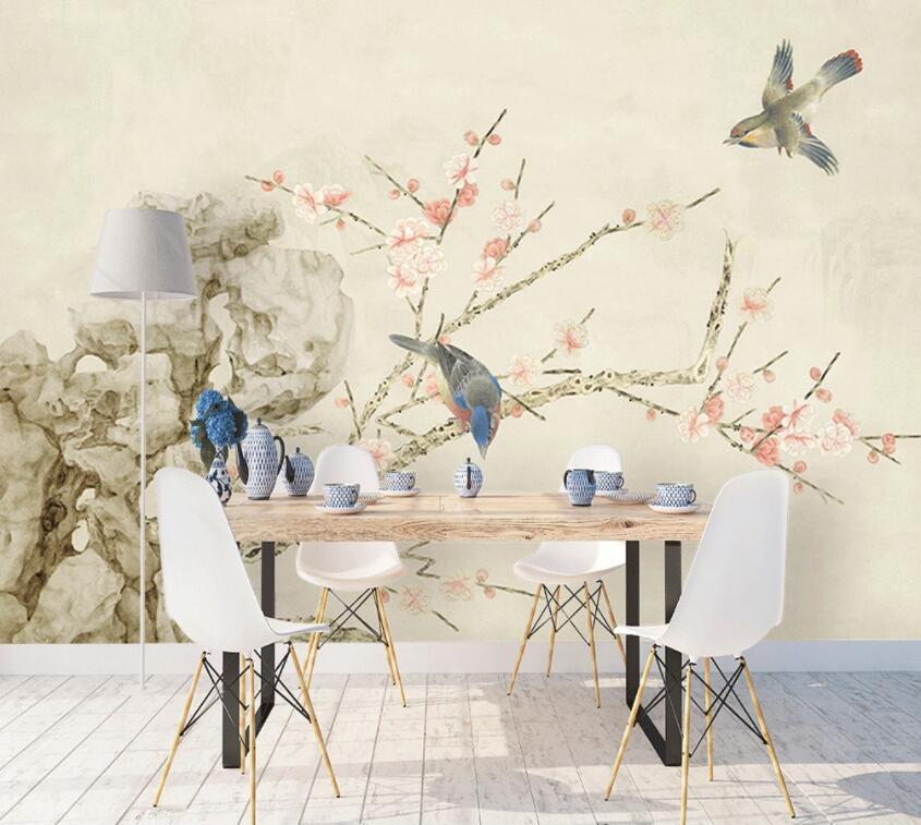 3D Birds And Flowers 294 Wall Murals Wallpaper AJ Wallpaper 2 