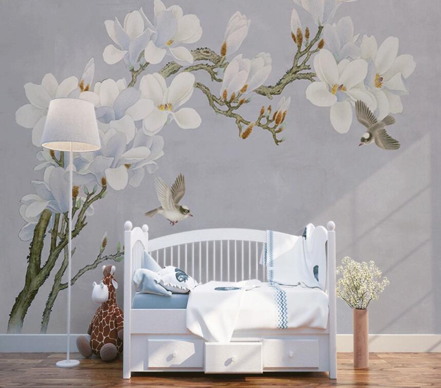 3D Flowering Branches 288 Wall Murals Wallpaper AJ Wallpaper 2 