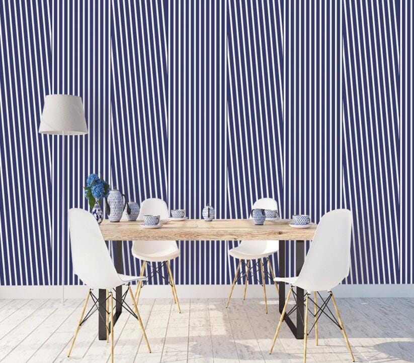 3D Blue Stripes 1673 Wall Murals Wallpaper AJ Wallpaper 2 