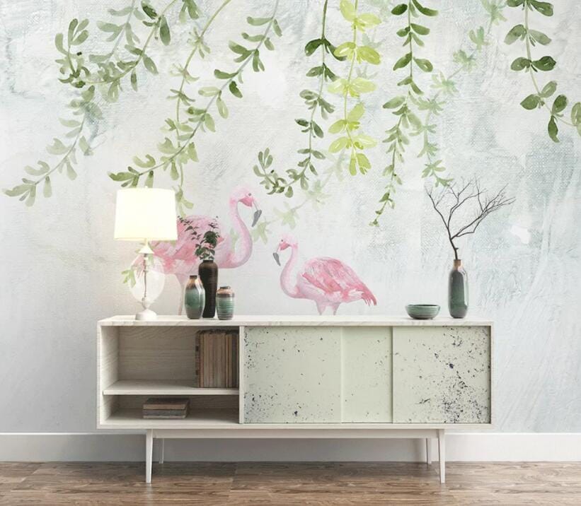 3D Green Leaf 1656 Wall Murals Wallpaper AJ Wallpaper 2 
