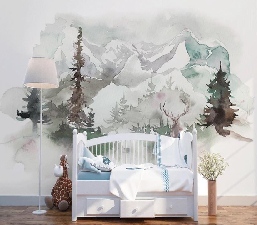 3D Heavy Snow Forest 1655 Wall Murals Wallpaper AJ Wallpaper 2 