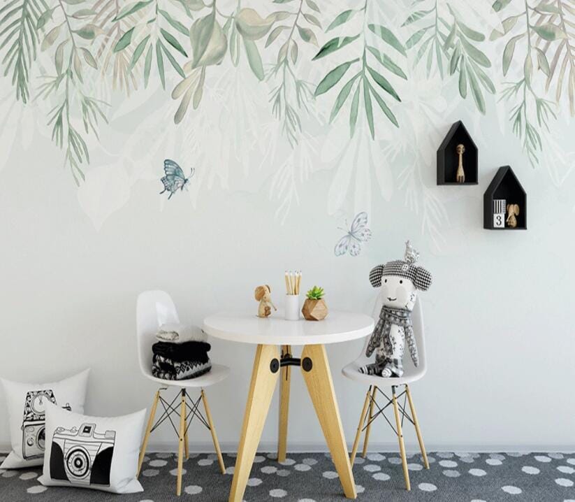 3D Green Leaf 1582 Wall Murals Wallpaper AJ Wallpaper 2 