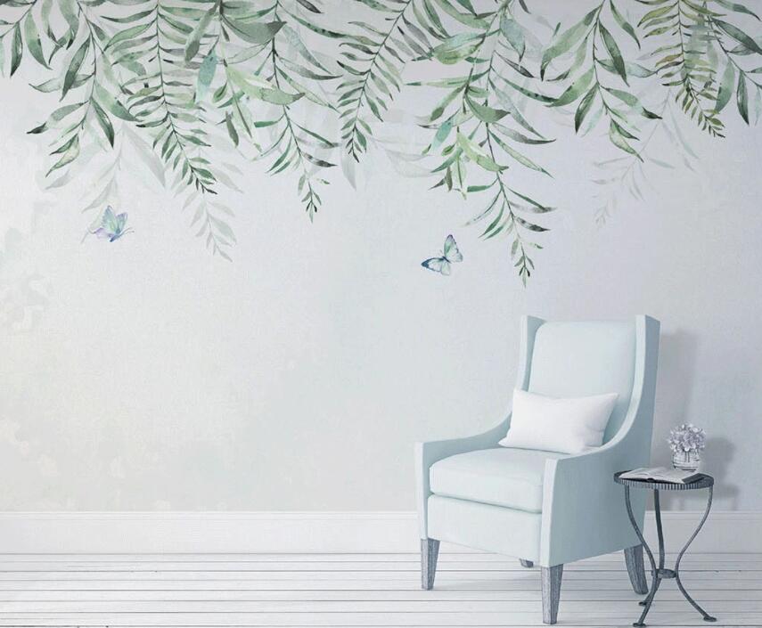 3D Leaf Butterfly 163 Wall Murals Wallpaper AJ Wallpaper 2 