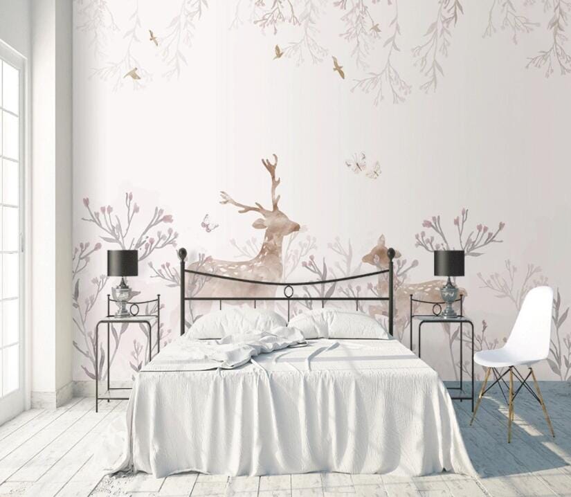 3D Willow Branch 1547 Wall Murals Wallpaper AJ Wallpaper 2 