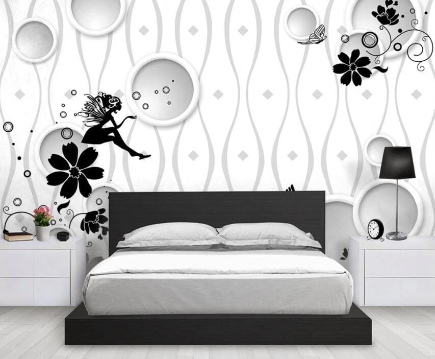 3D Flower Circle 1527 Wall Murals Wallpaper AJ Wallpaper 2 