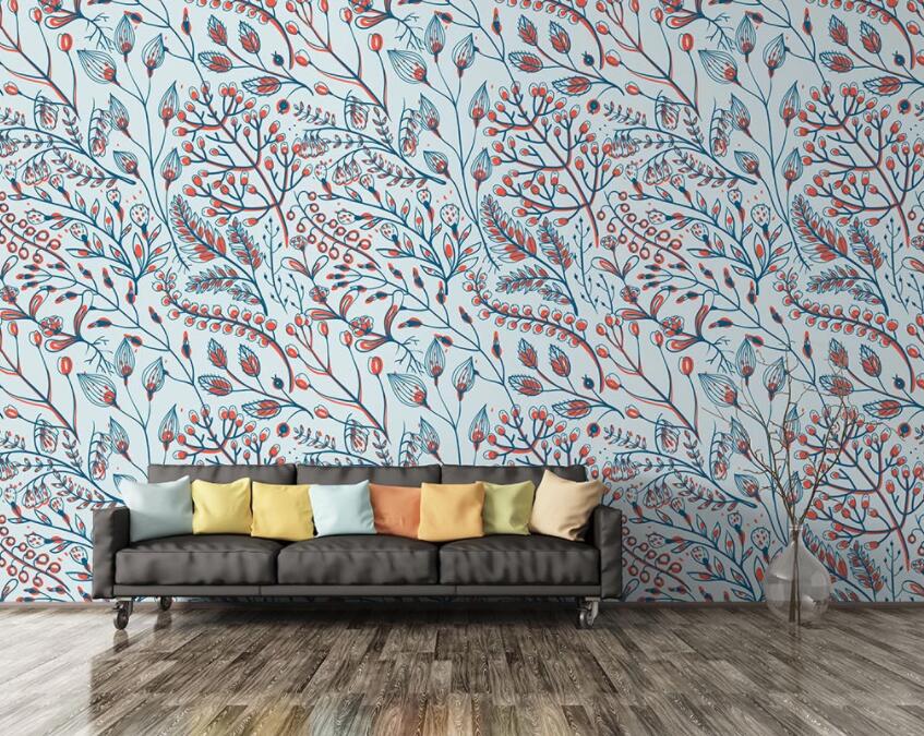 3D Colored Branches 118 Wall Murals Wallpaper AJ Wallpaper 2 