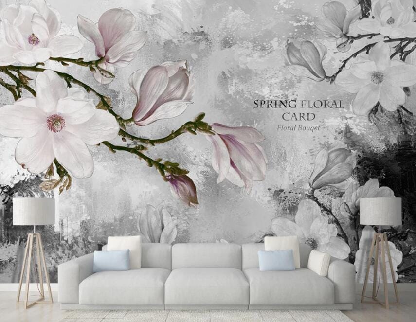 3D Flower Bird 1402 Wall Murals Wallpaper AJ Wallpaper 2 