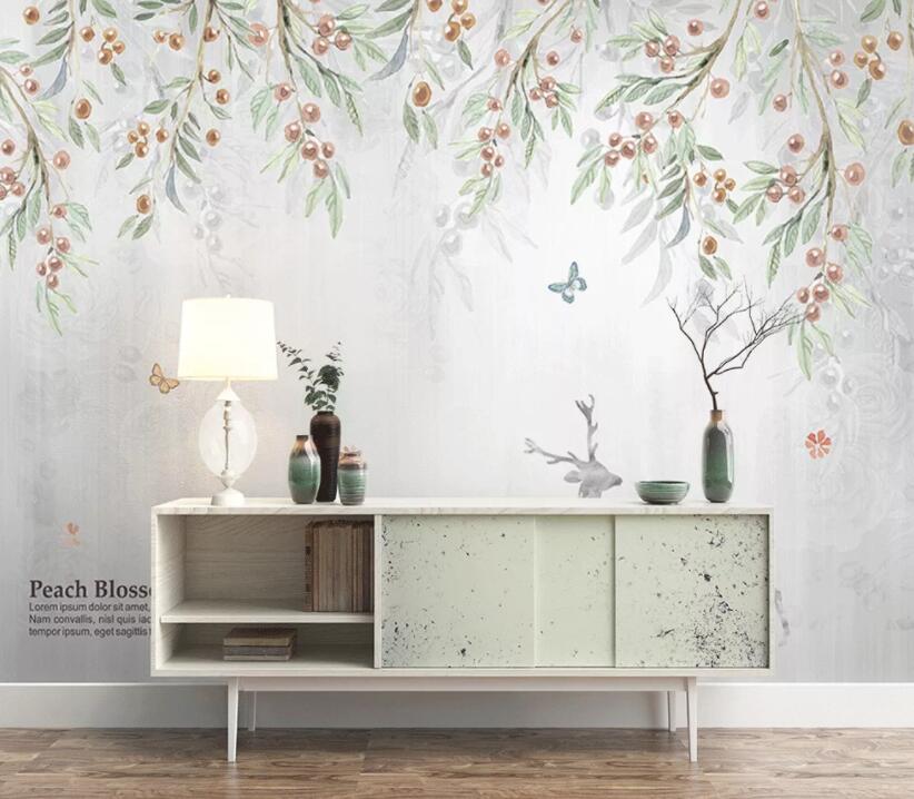 3D Leaf Fruit 1462 Wall Murals Wallpaper AJ Wallpaper 2 
