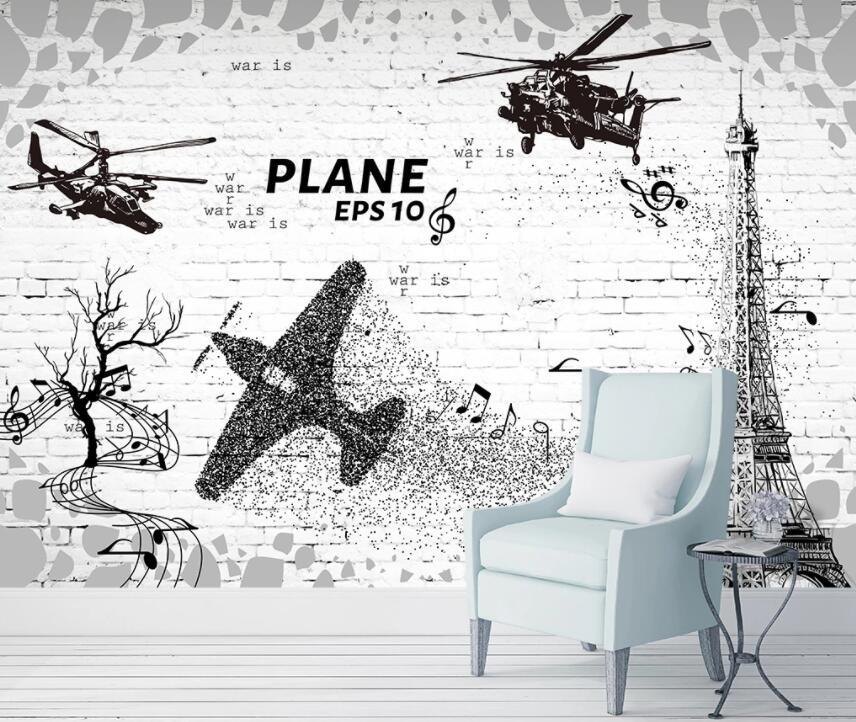3D Aircraft 1410 Wall Murals Wallpaper AJ Wallpaper 2 