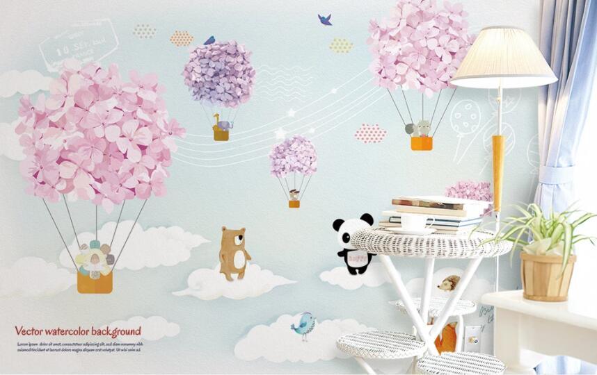 3D Bear Balloon 1413 Wall Murals Wallpaper AJ Wallpaper 2 