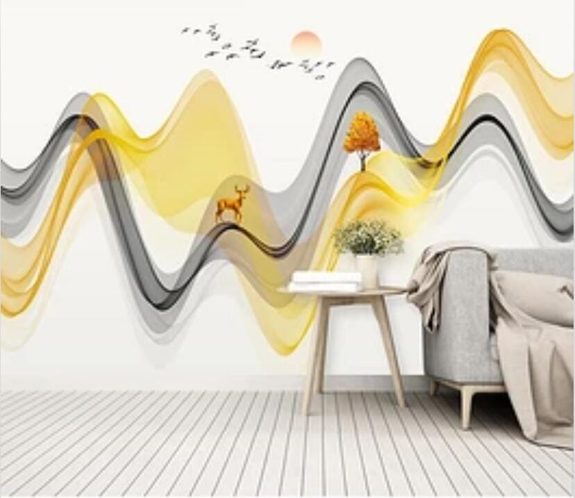 3D Color Wave 3042 Wall Murals Wallpaper AJ Wallpaper 2 