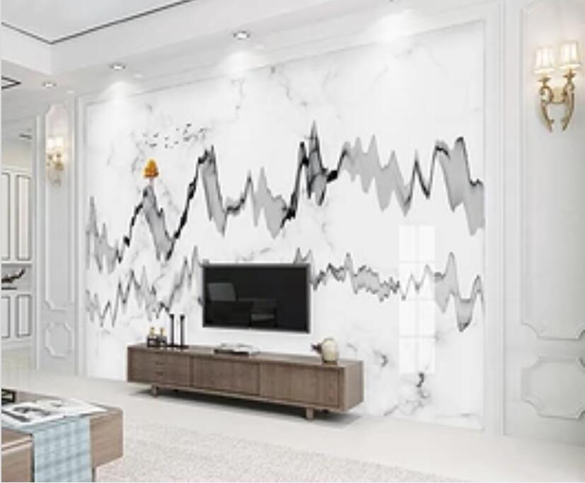 3D Black Wave 1999 Wall Murals Wallpaper AJ Wallpaper 2 