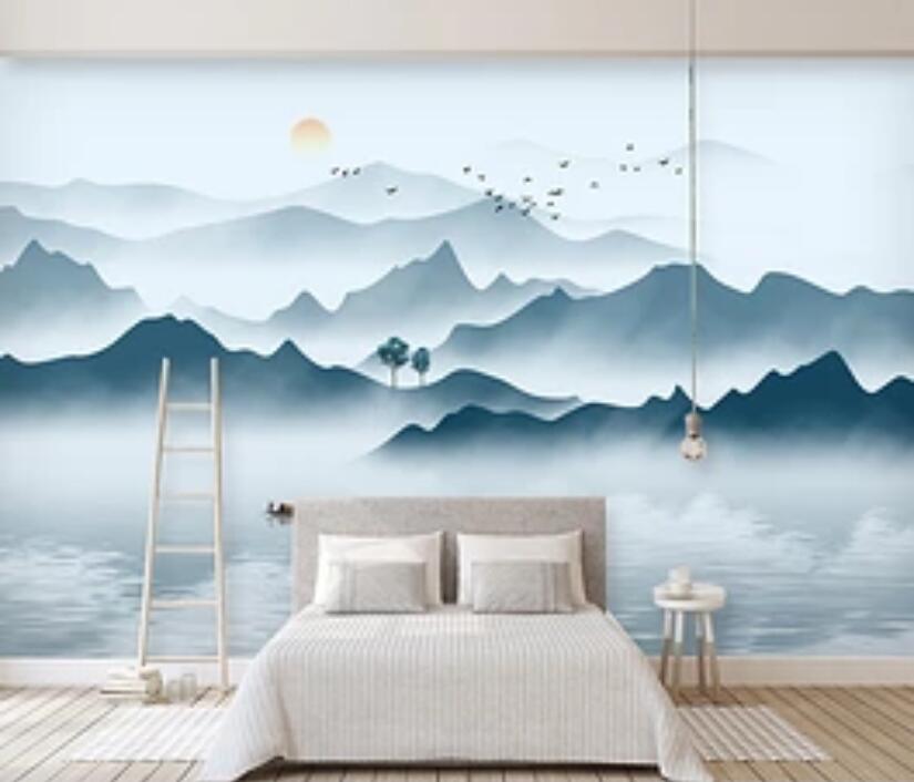 3D Mountain River 1917 Wall Murals Wallpaper AJ Wallpaper 2 