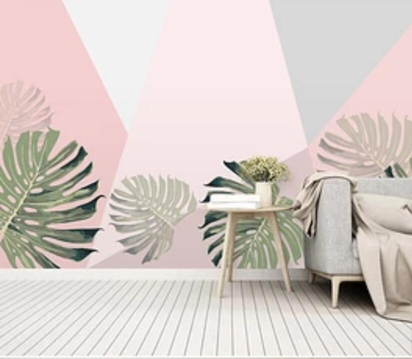 3D Green Leaf 1865 Wall Murals Wallpaper AJ Wallpaper 2 