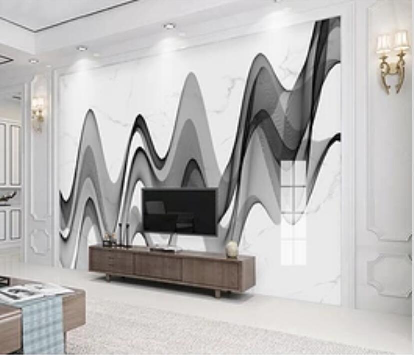 3D Black Ink 1858 Wall Murals Wallpaper AJ Wallpaper 2 