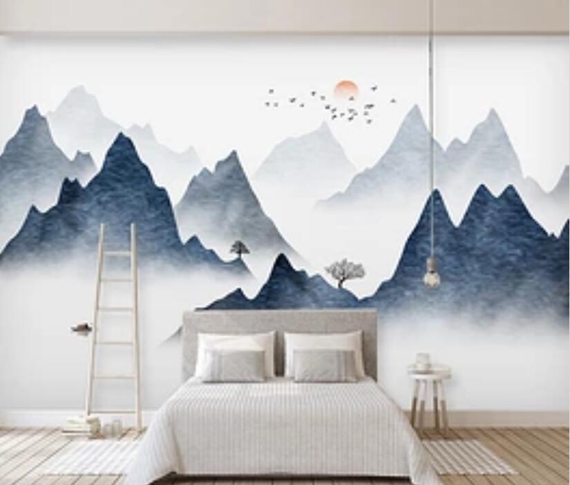 3D Misty Valley 1538 Wall Murals Wallpaper AJ Wallpaper 2 