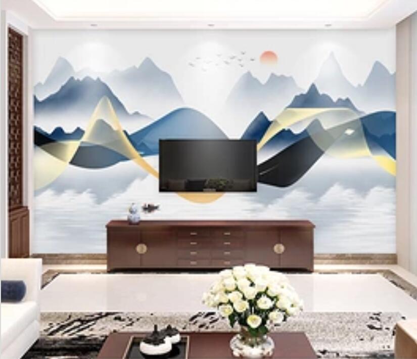 3D Misty Valley 1434 Wall Murals Wallpaper AJ Wallpaper 2 